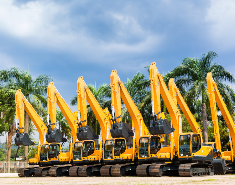 used construction equipment reseller marketing