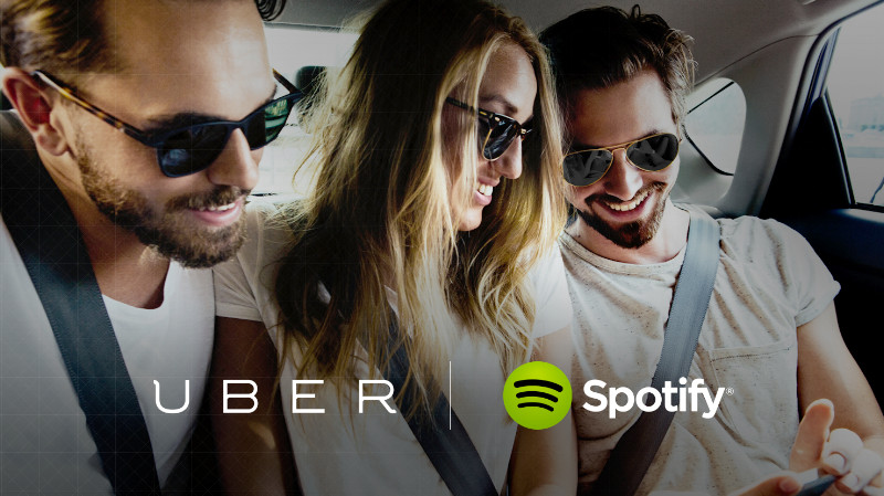 Uber and Spotify cross promotion